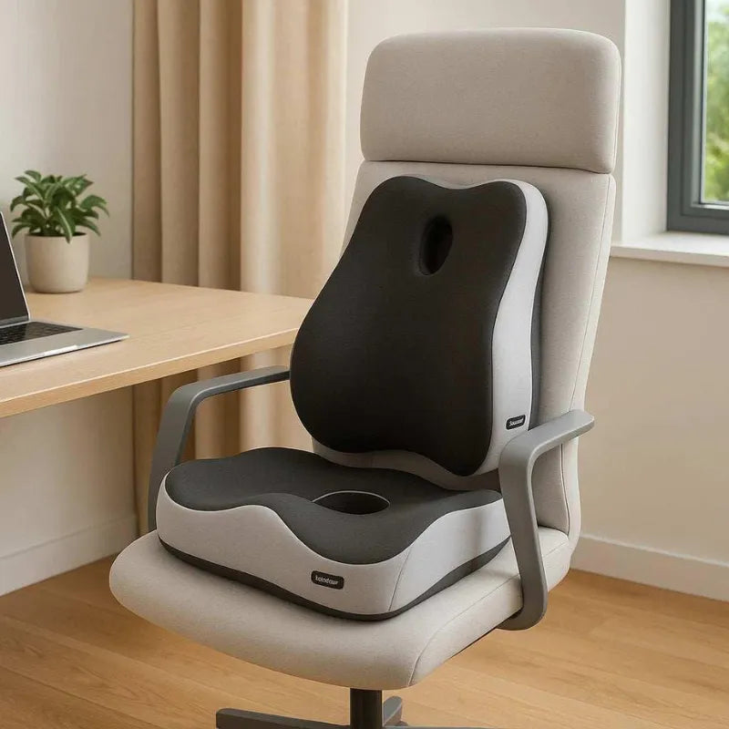 Encosto e Assento Ortopédico para Apoio Lombar PostureSeat Pro