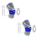 Joelheira Articulada Ortopédica de Compressão Stabilix Motion Pro com Hastes Laterais e Suporte Patelar